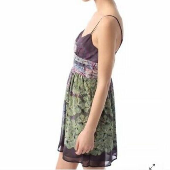 Anthropologie Staring At Stars Mini Chiffon Dress - Picture 3 of 11